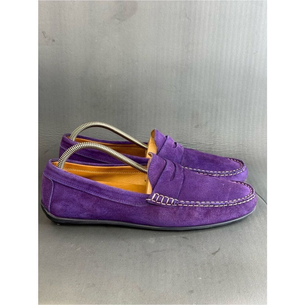 AUSTIN HELLER CUSTOM PURPLE DRIVERs loafer shoes men’s size 10.5